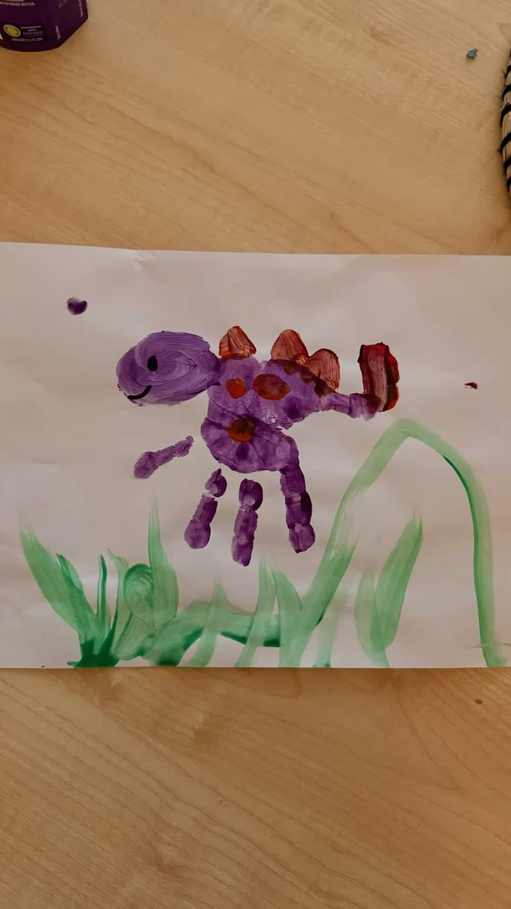 Handprint Dinosaur