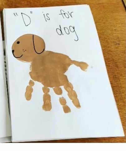 Handprint Dog