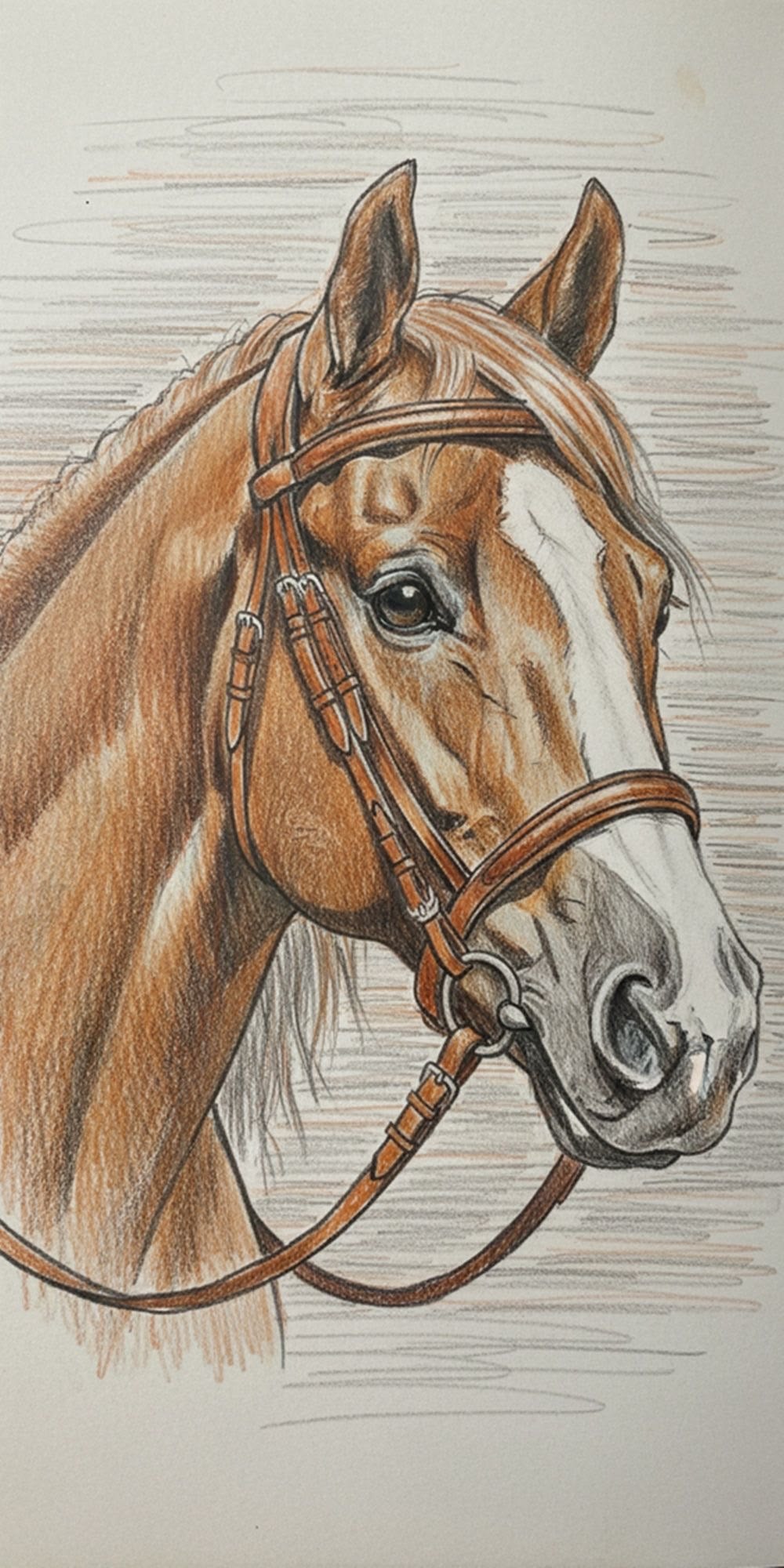 Horse Portrait From Photograph