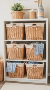 Add Woven Storage Baskets