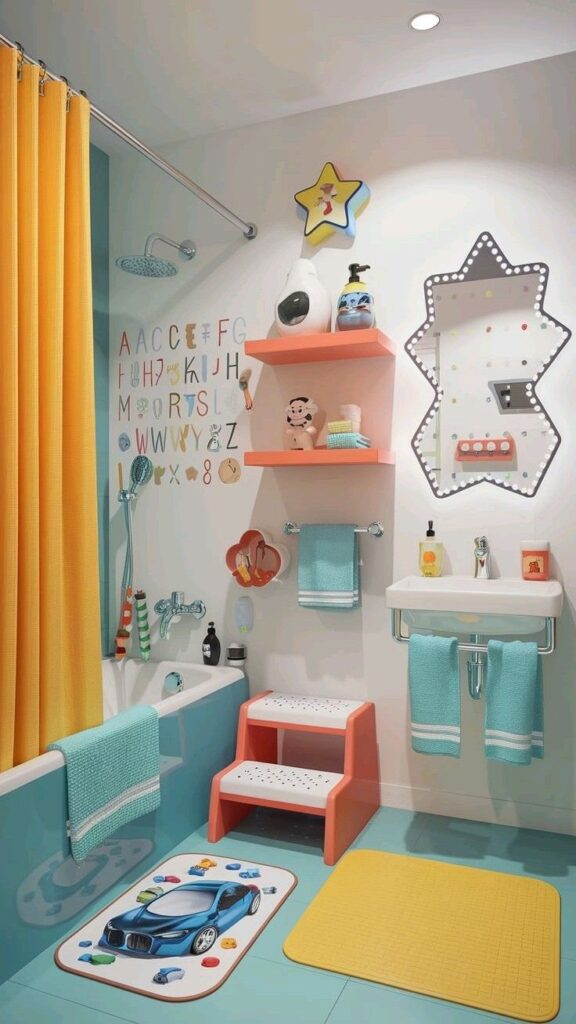 Kids Bathroom EDUCATIONAL DECO