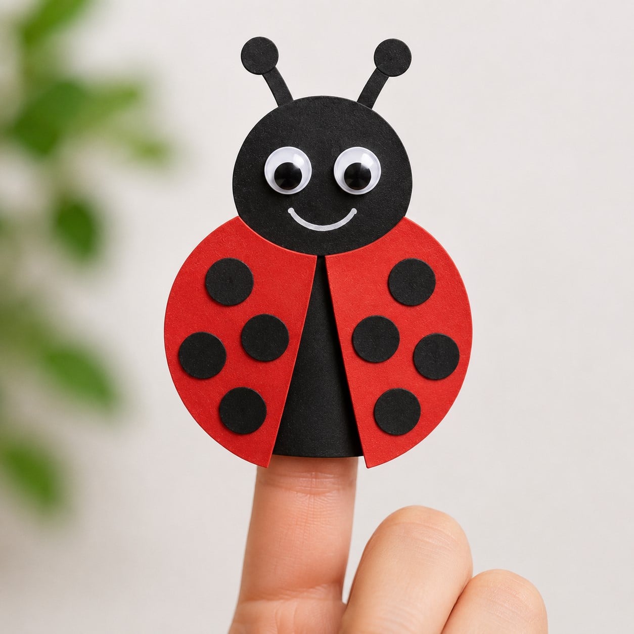 Ladybug Finger Puppet