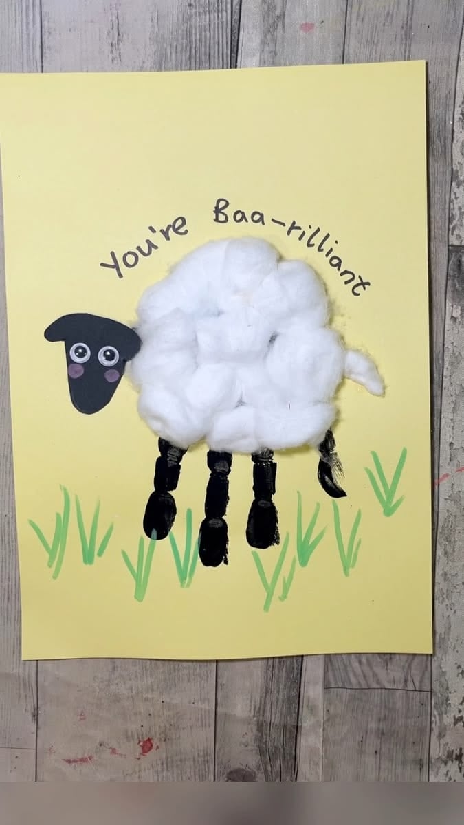 Lamb Handprint Card
