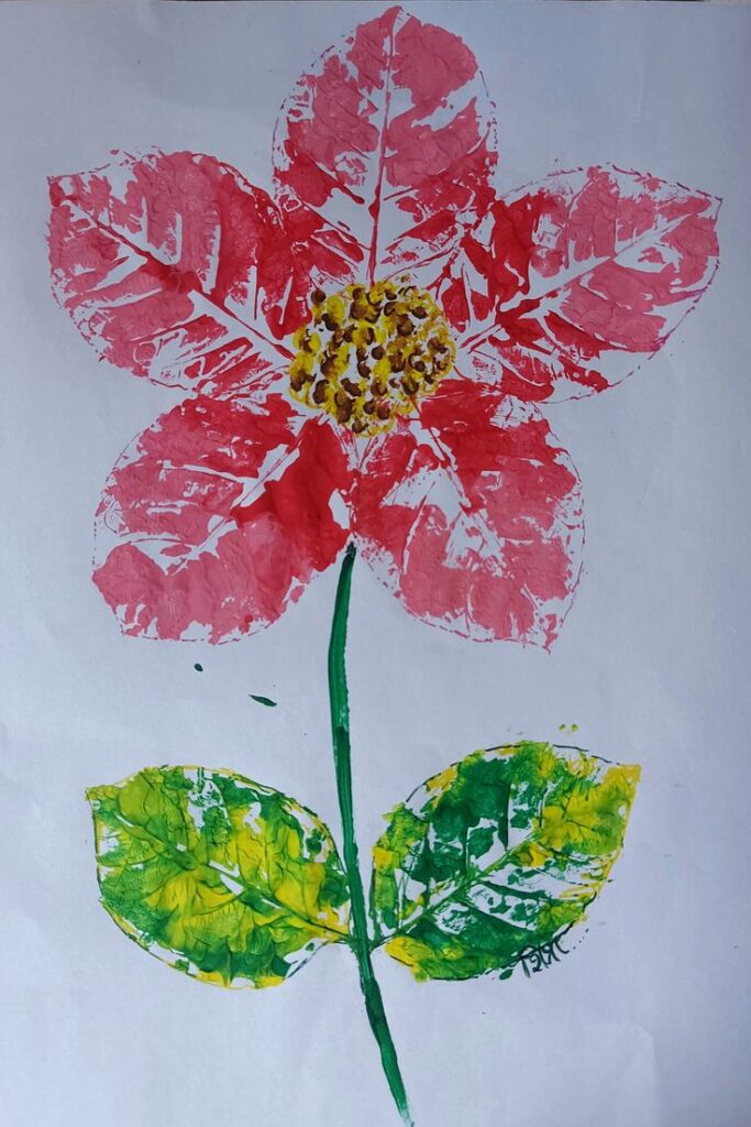 Leaf Rubbing Art
