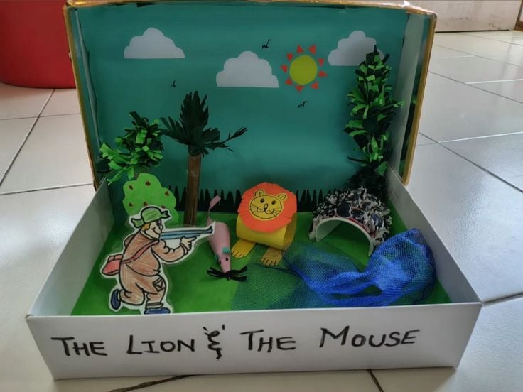 Lion Themed Story Box