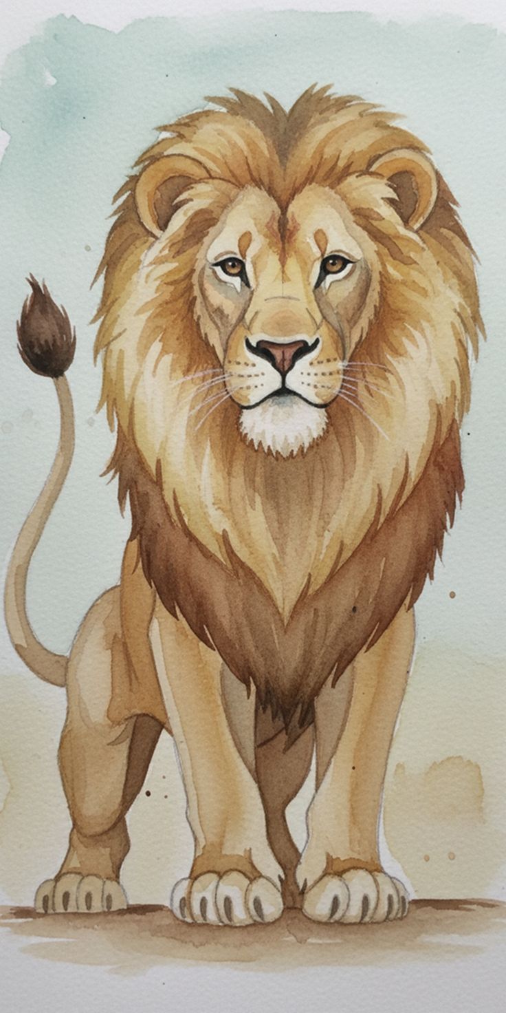 Lion Watercolour