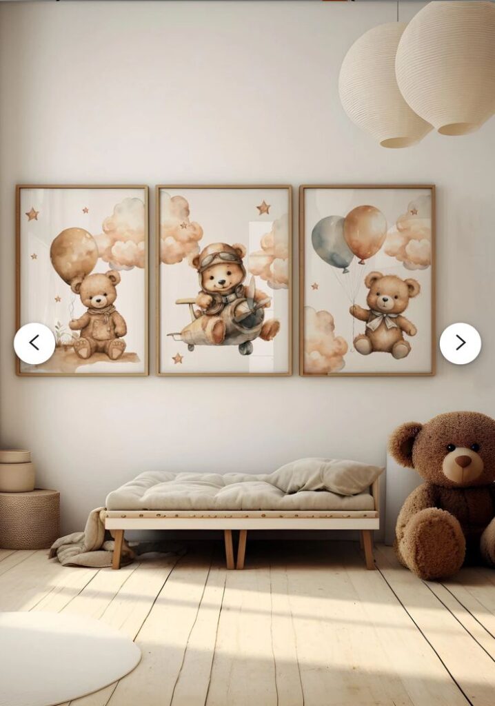 Mix Teddy Bear Accents with Timeless Nursery D&eacute;cor