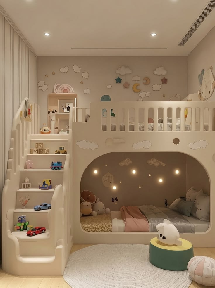 Modern Minimalist Bunk Bed