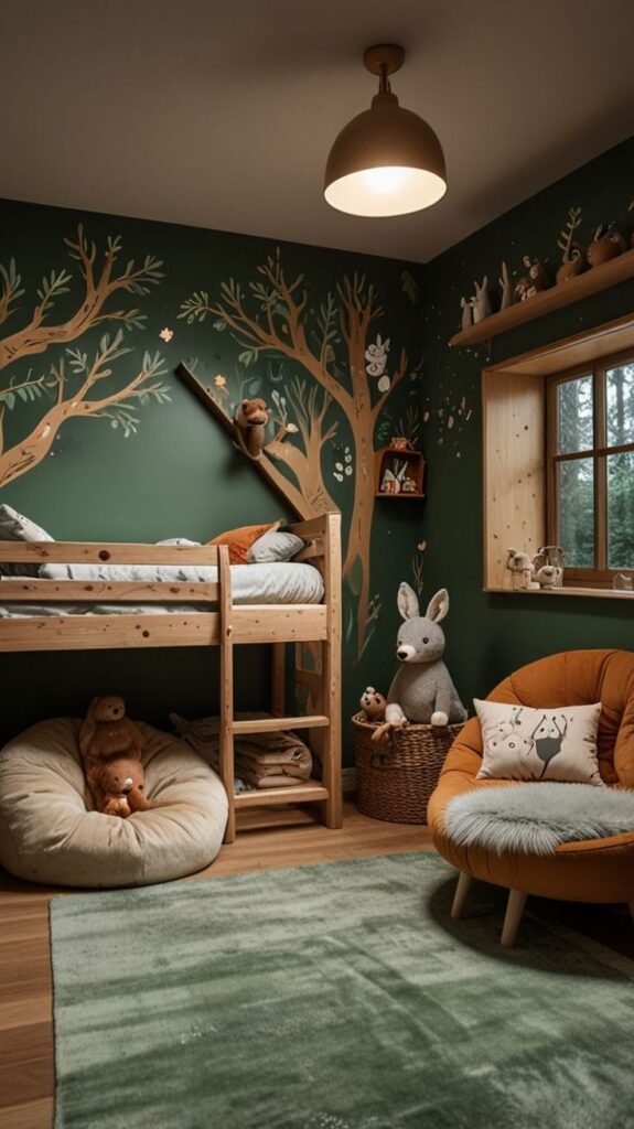 Create a Mountain and Forest Accent Wall