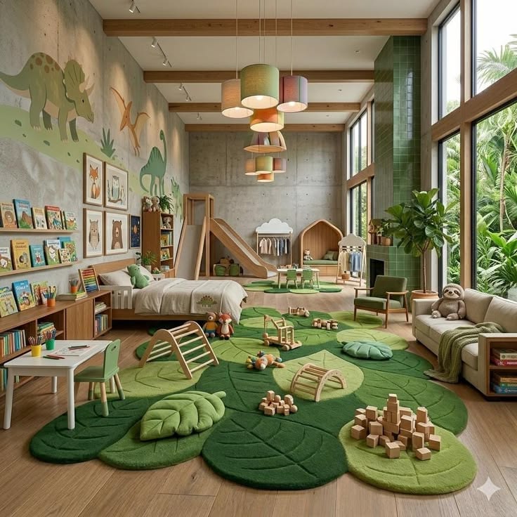 Include Nature-Themed Rugs