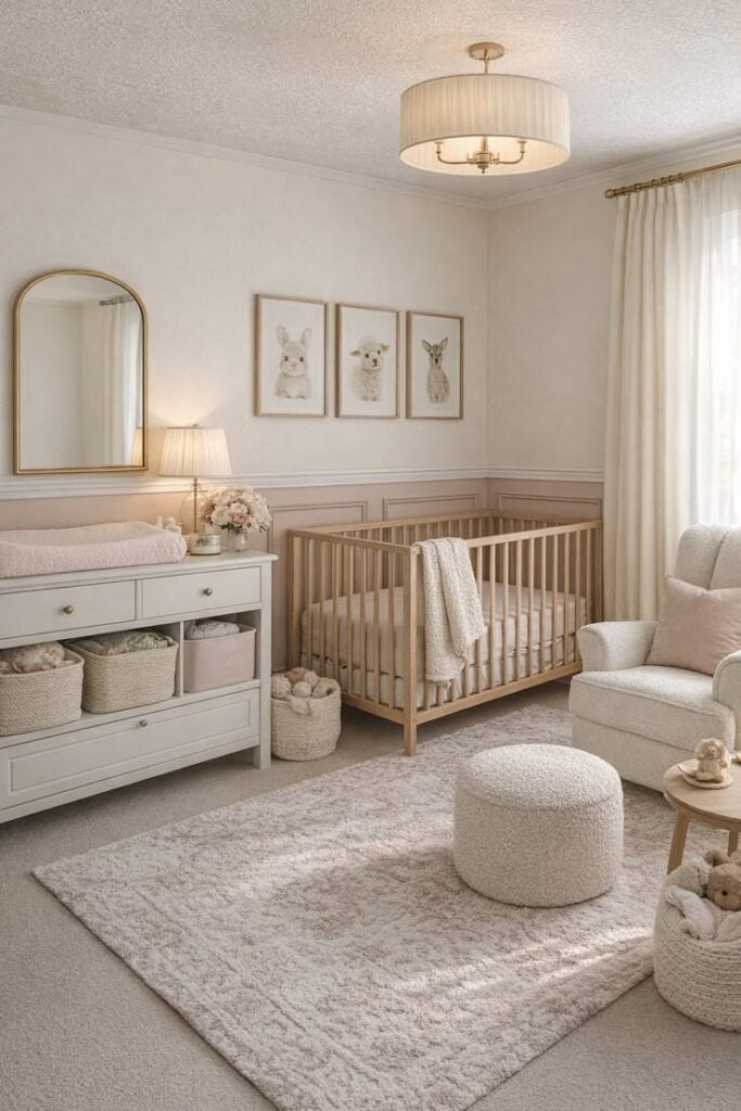 Neutral Nursery with Feminine Touches