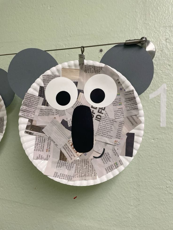  Paper Plate Koala