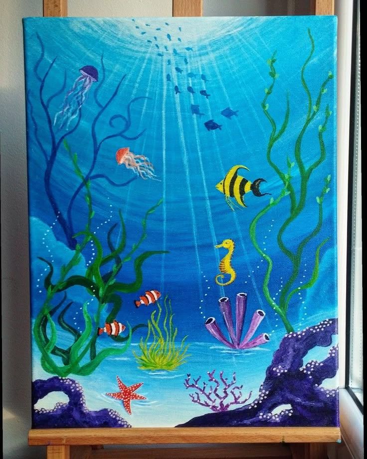 Ocean-Themed Painting