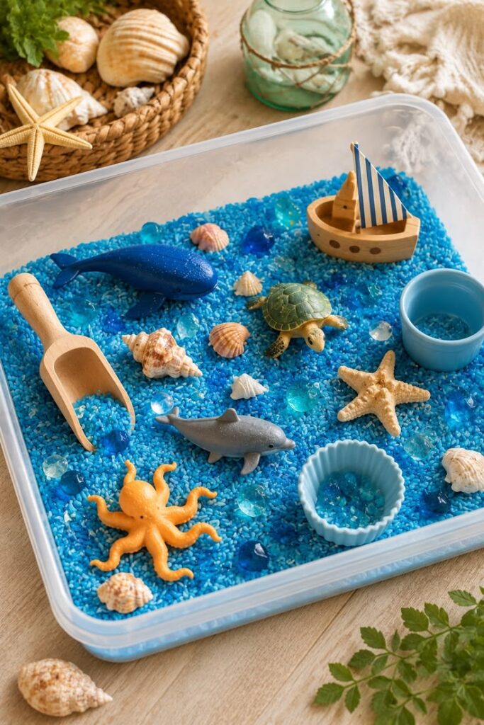 Ocean-Themed Sensory Bin