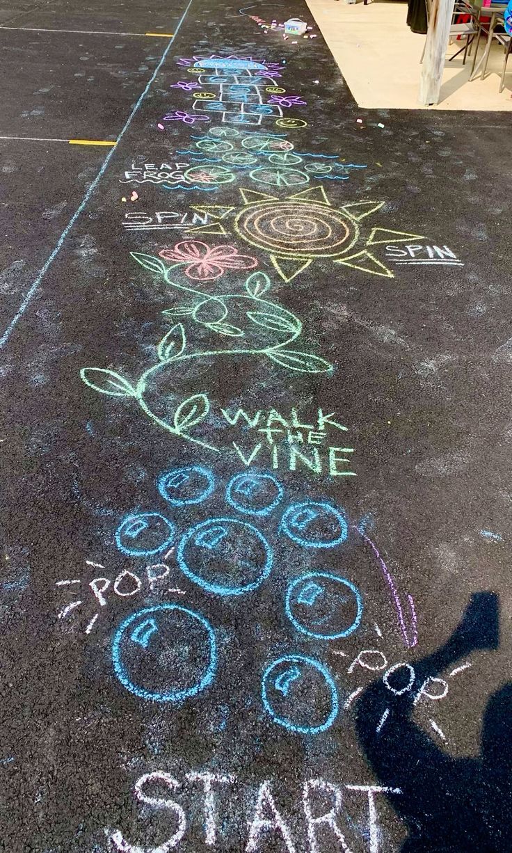 Outdoor Chalk Art