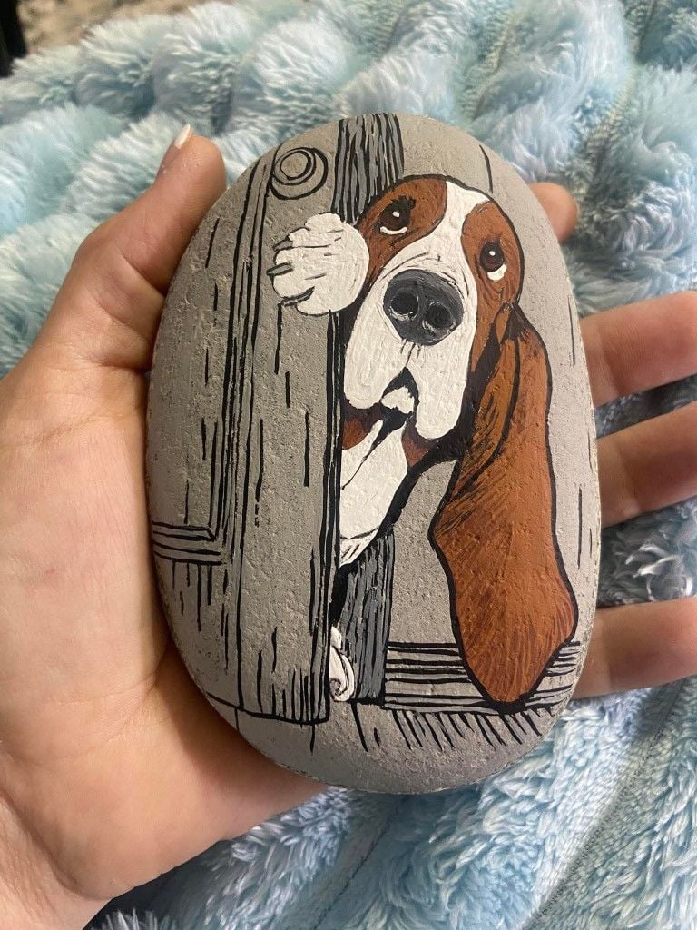 Painted Rock Dog
