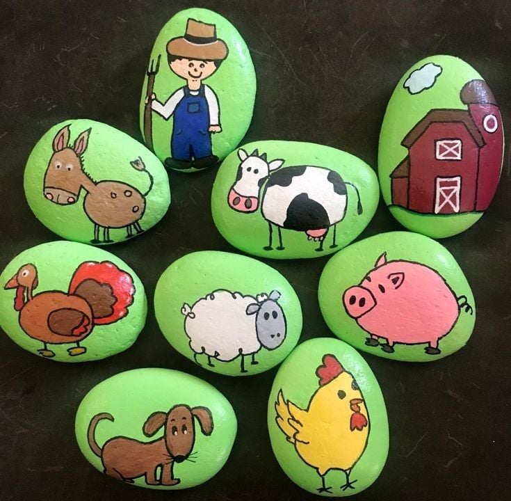 Painted Rock Farm Set