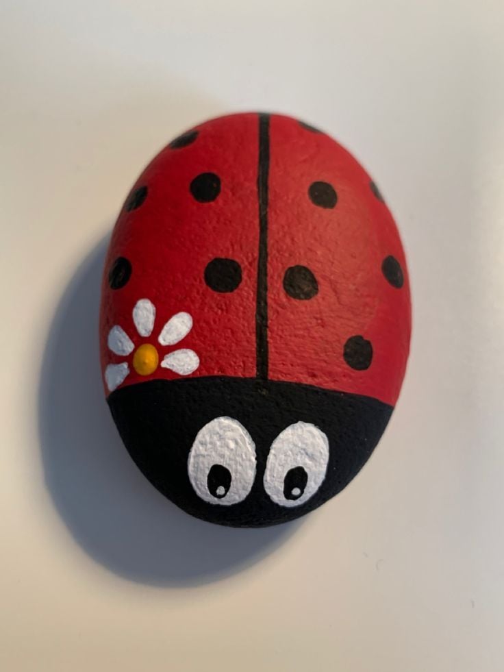 Painted Rock Ladybug