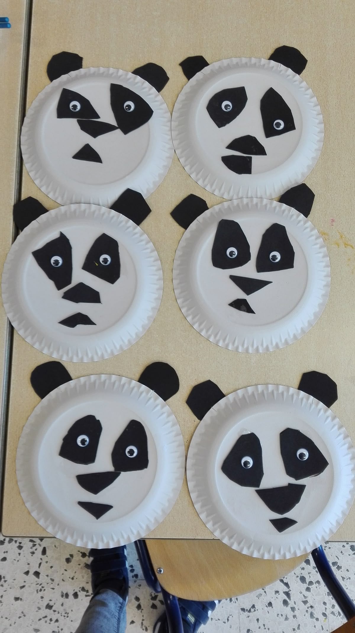 Panda Paper Plate Craft