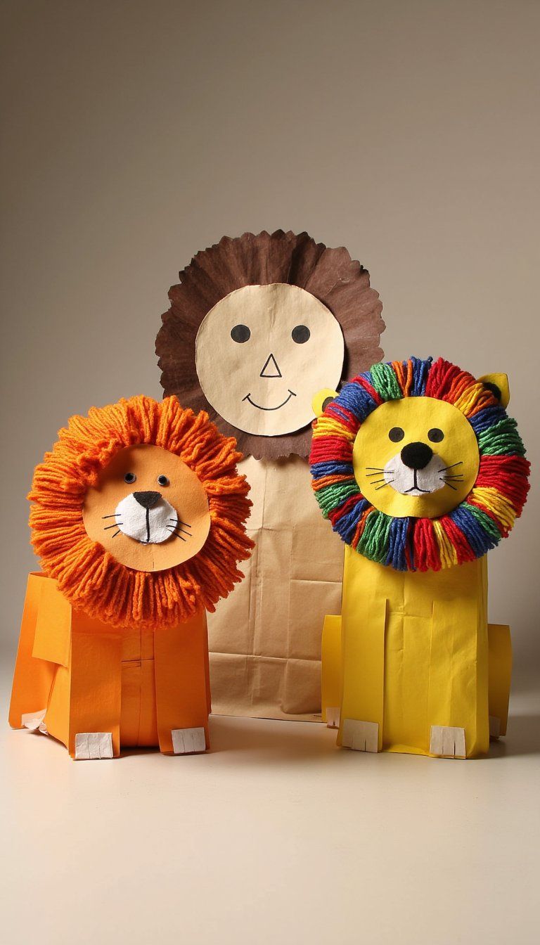 Paper Bag Lion