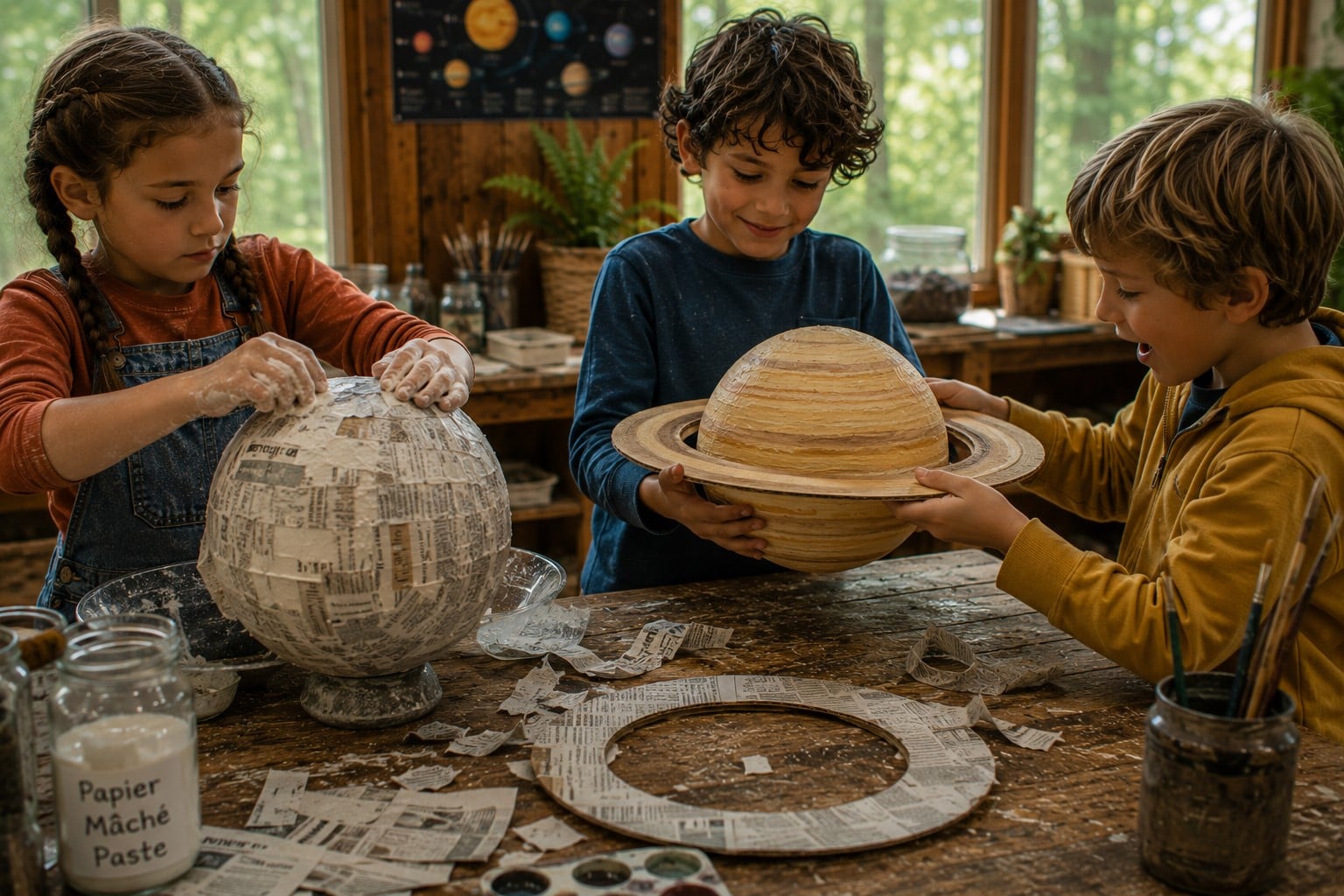Paper Mache Saturn