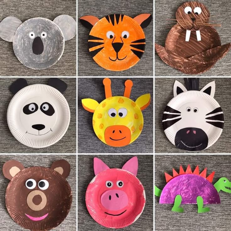 Paper Plate Animals