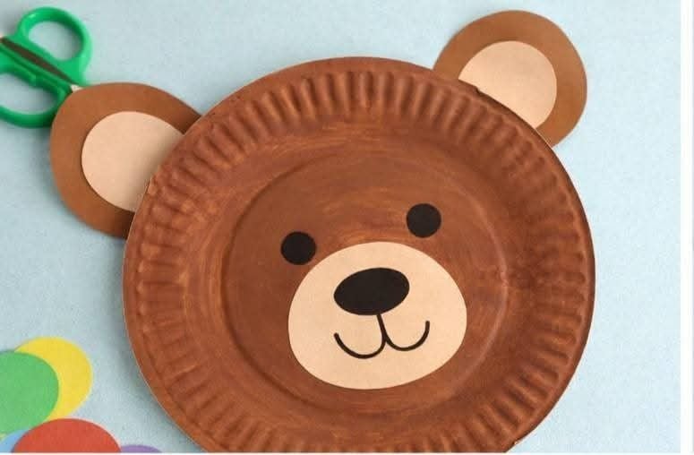 Paper Plate Bear