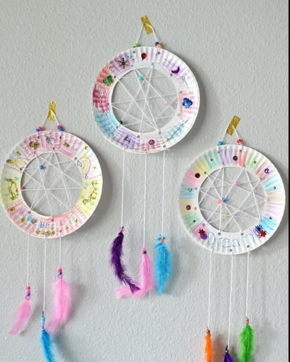  Paper Plate Dream Catchers