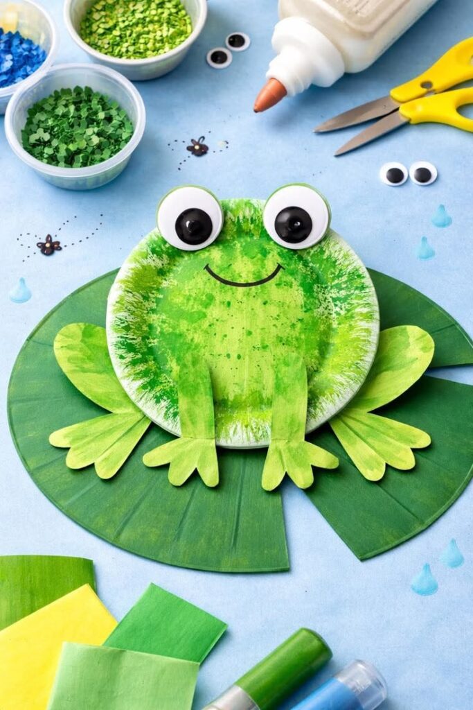 Paper Plate Frog