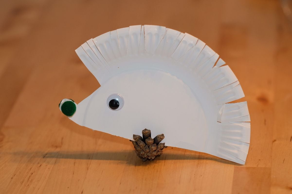 Paper Plate Hedgehog
