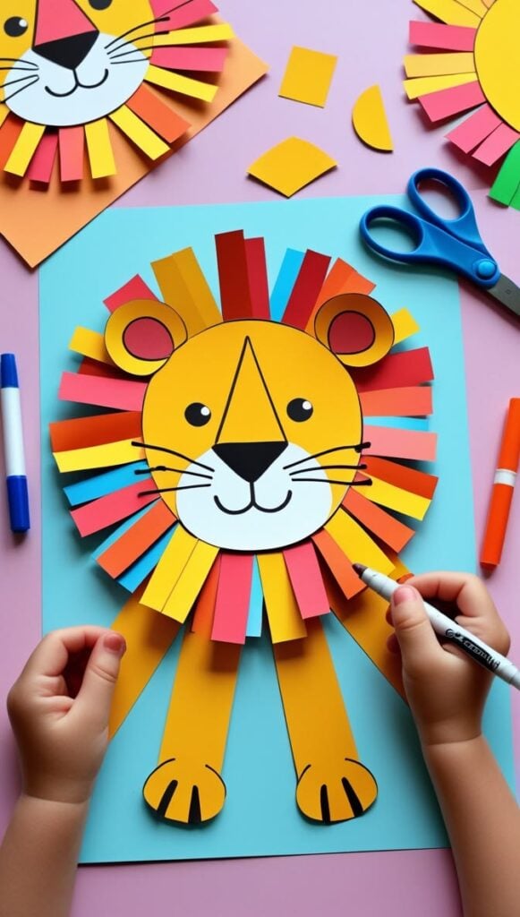 Paper Plate Lion Craft