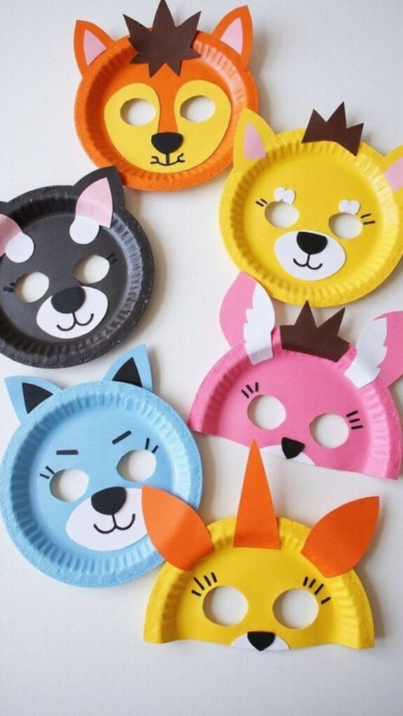 Paper Plate Masks
