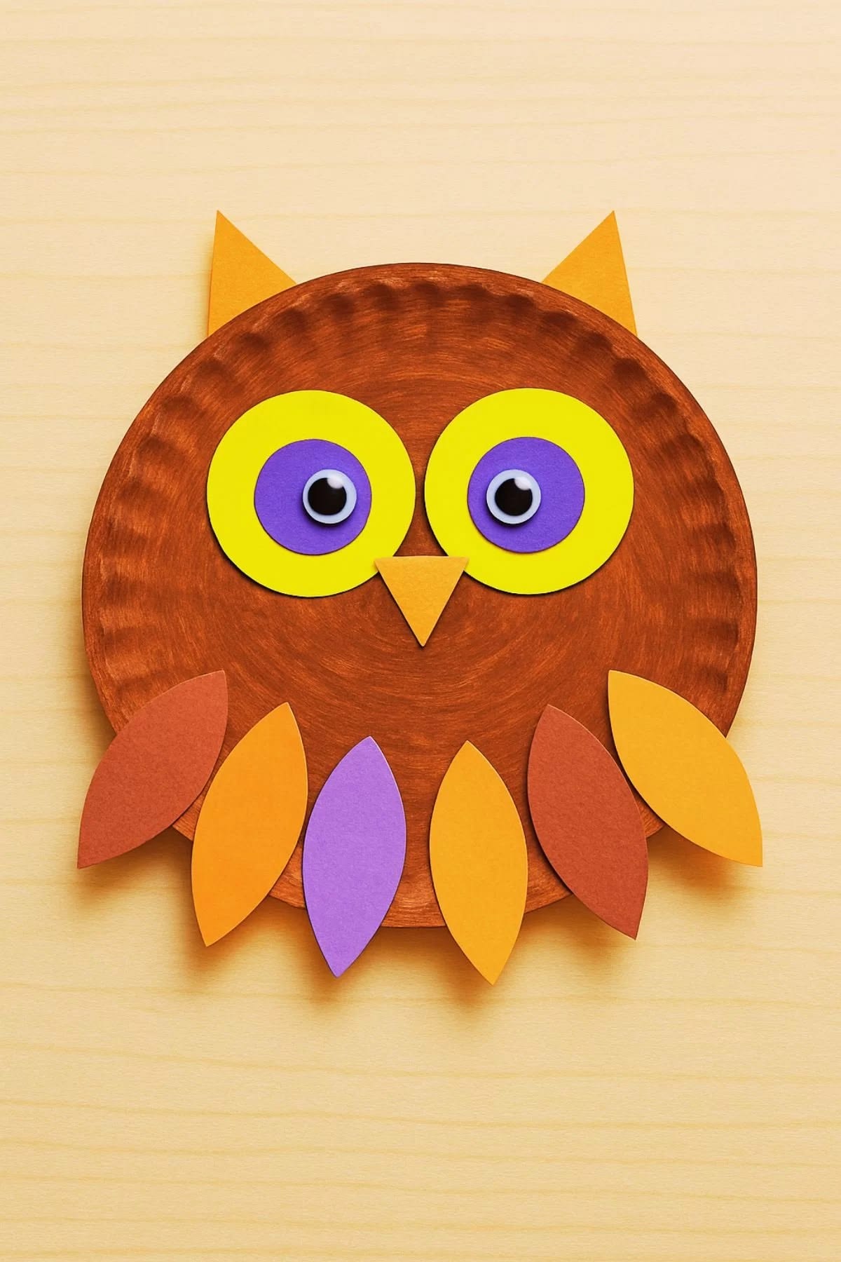 Paper Plate Owl