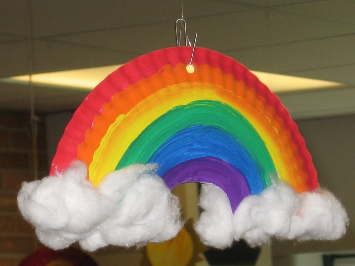 Paper Plate Rainbow