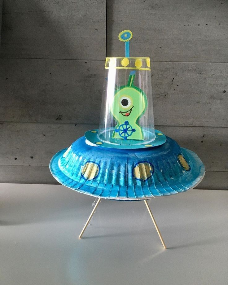 Paper Plate Space Rockets