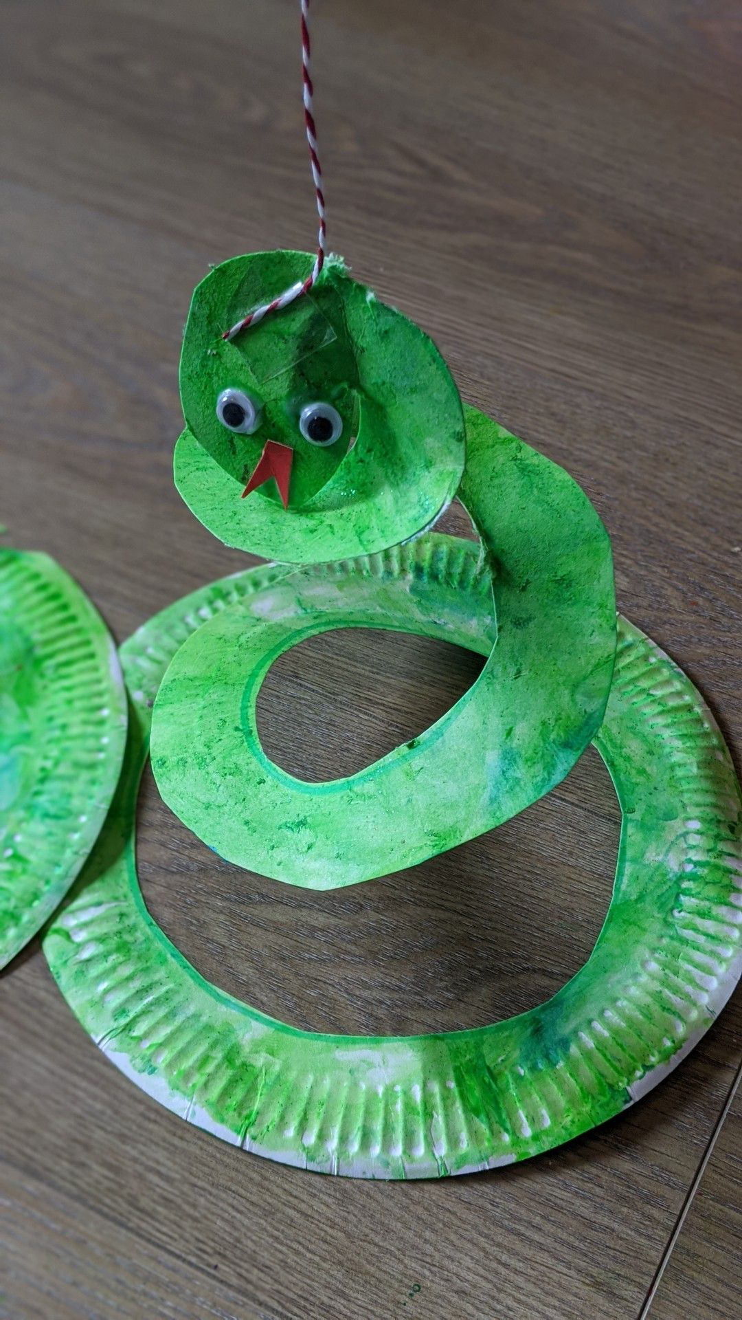 Paper Plate Spiral Snake