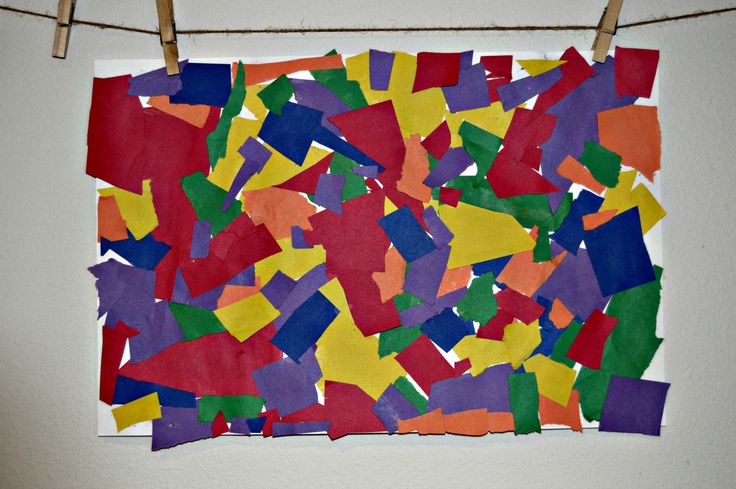 Paper Tearing Collage