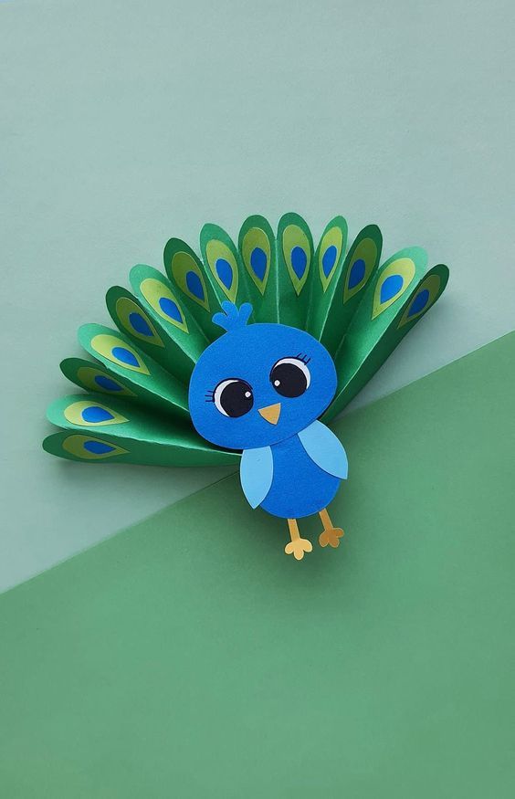 Peacock Feather Fan Craft