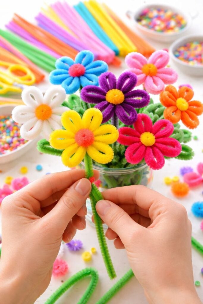  Pipe Cleaner Flower Bouquet