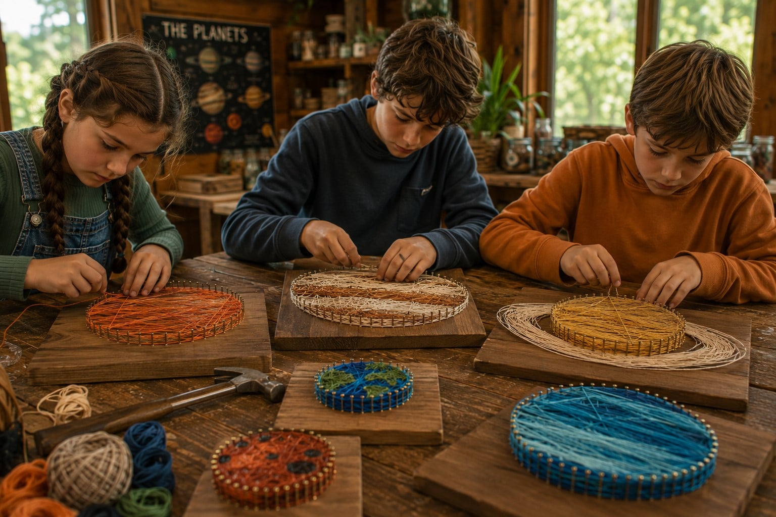 Planet String Art