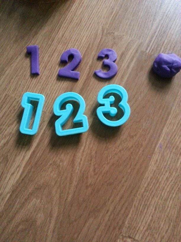 Playdough Letter and Number Work