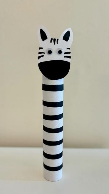 Popsicle Stick Zebra