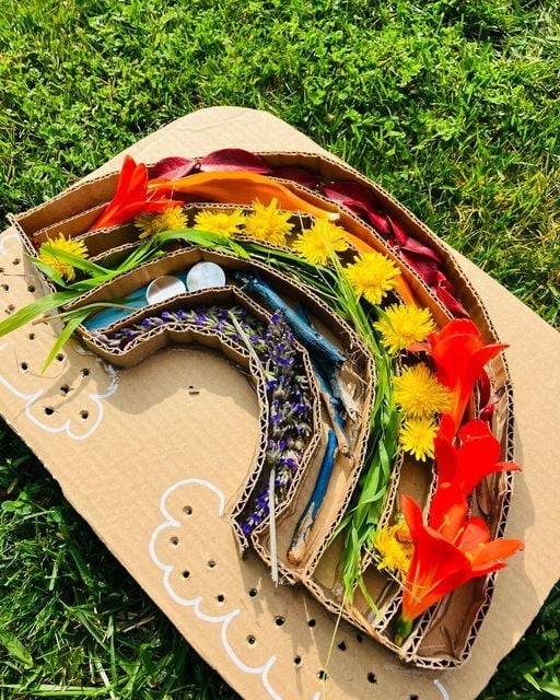 Rainbow Collage Garden