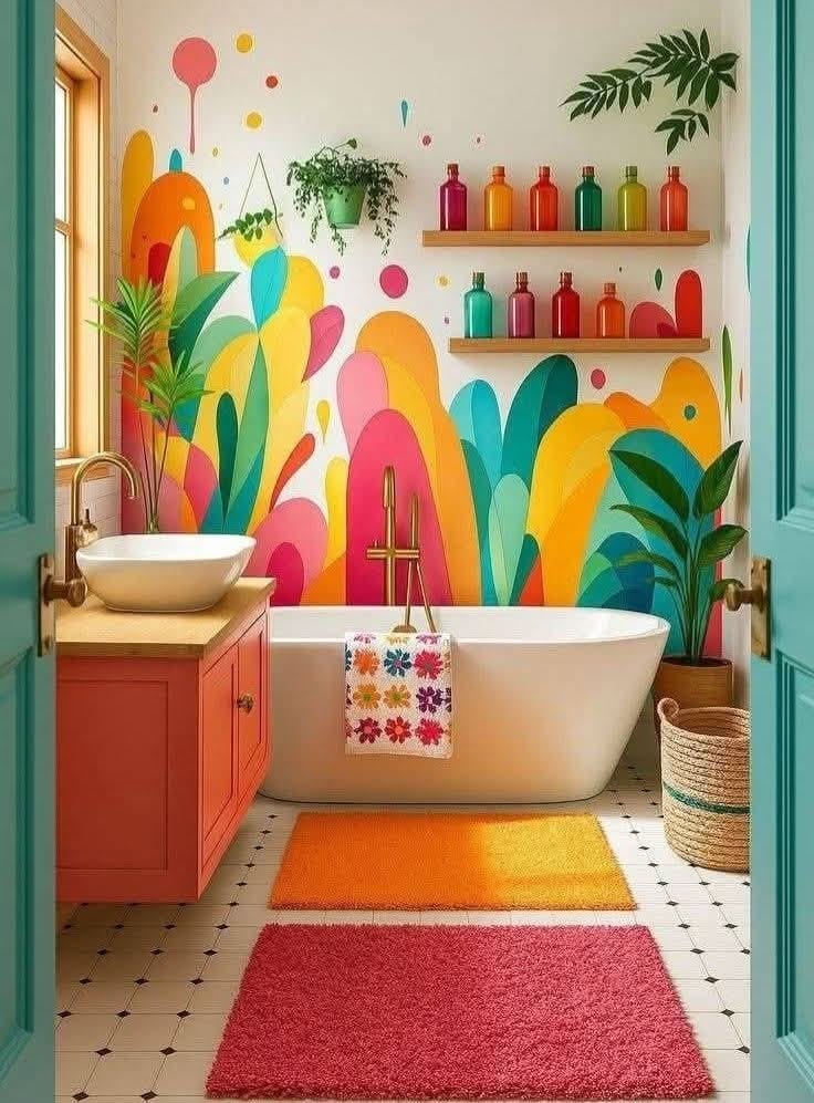  Rainbow-Inspired Bathroom
