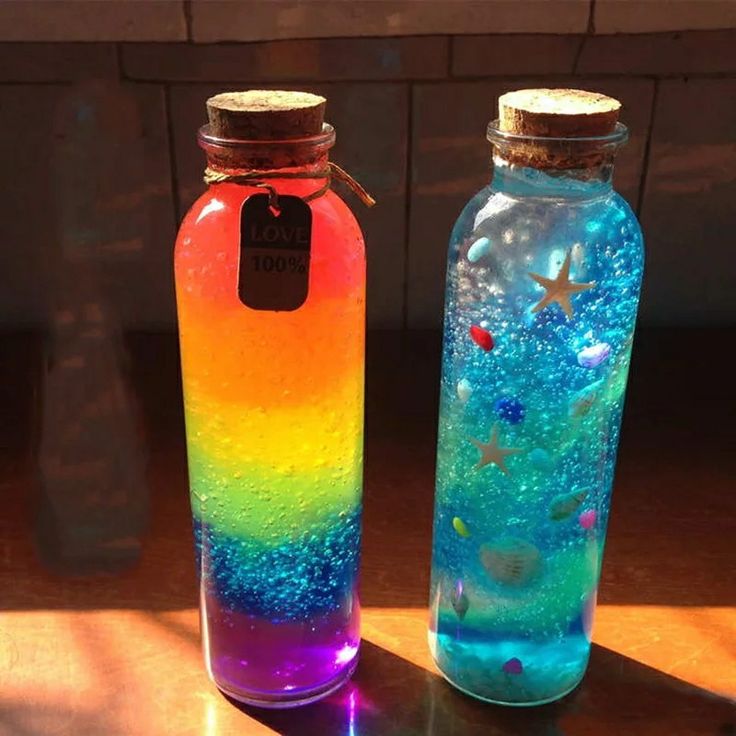Rainbow Jar Sensory Bottle