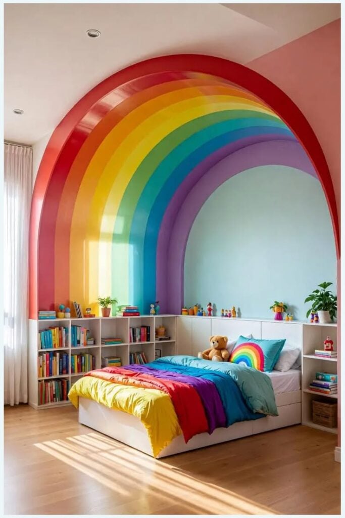 Soft Rainbow Ceiling Detail