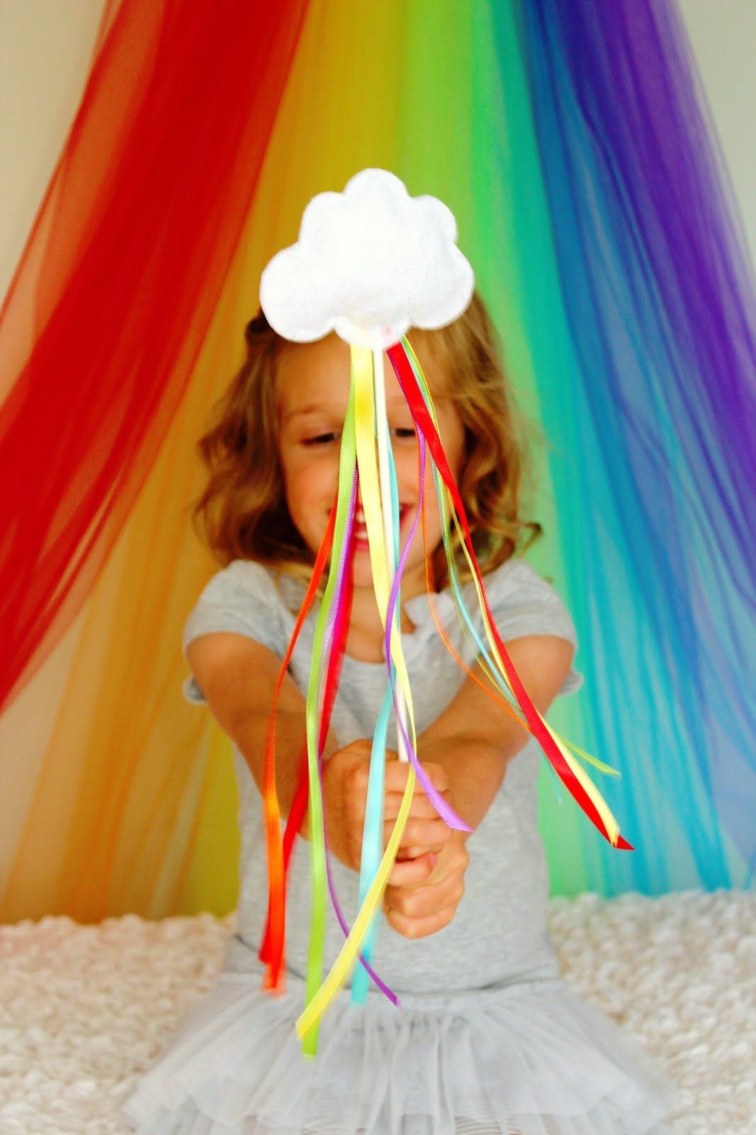 Rainbow Ribbon Wand