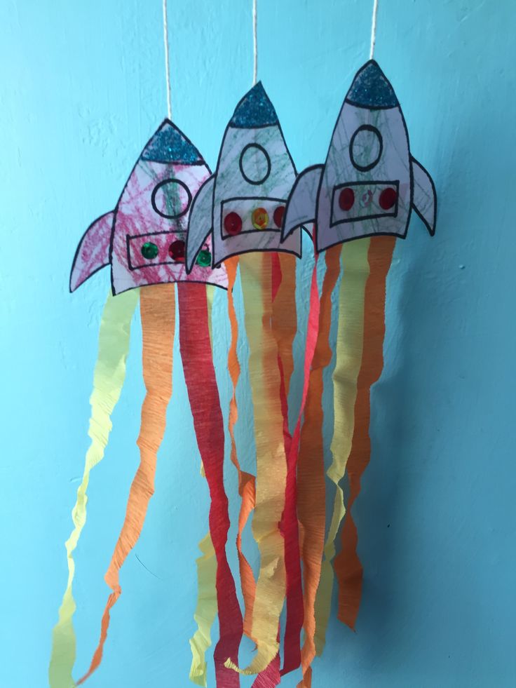 Rocket Ship Collage