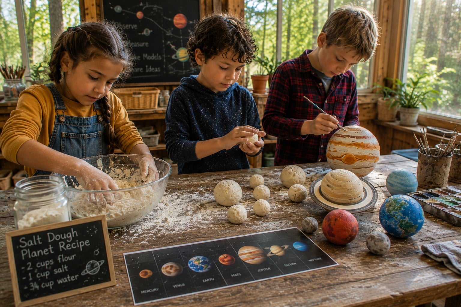 Salt Dough Planets