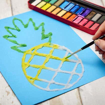 Salt Painting Art
